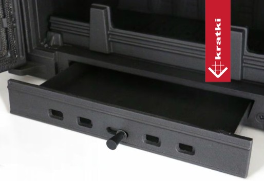 Kominek powietrzny żeliwny KRATKI ANTEK DECO 10 kW Ø 150 - obrazek 3