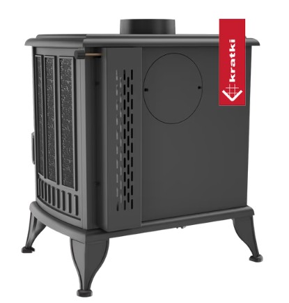 Piec żeliwny koza KRATKI K6 ASDP Ø 150 8 kW z pyrolizą - obrazek 4