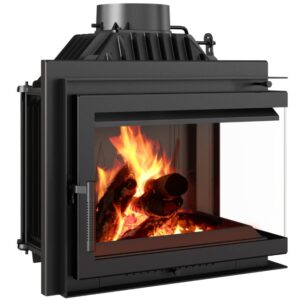 Kominek powietrzny żeliwny KRATKI SIMPLE prawy BS 8 kW Ø 200