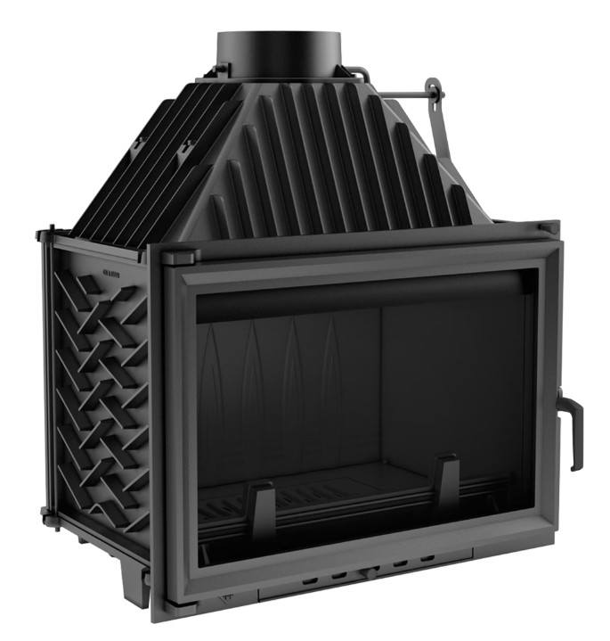 Kominek powietrzny żeliwny KRATKI OLIWIA DECO 16 kW Ø 200 - obrazek 2