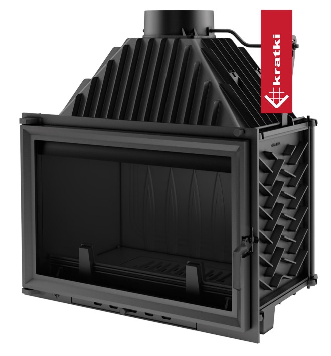 Kominek powietrzny żeliwny KRATKI OLIWIA DECO 16 kW Ø 200