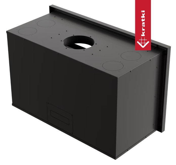Kaseta kominkowa KRATKI ARKE 70 8 kW Ø 150 - obrazek 4