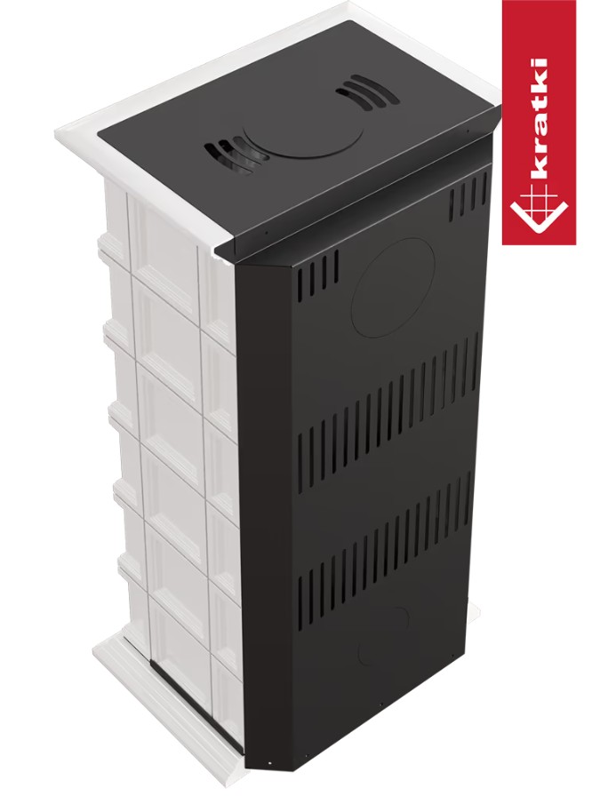 Kominek wolnostojący KRATKI NADIA MILANO 7 kW Ø 200 - obrazek 5