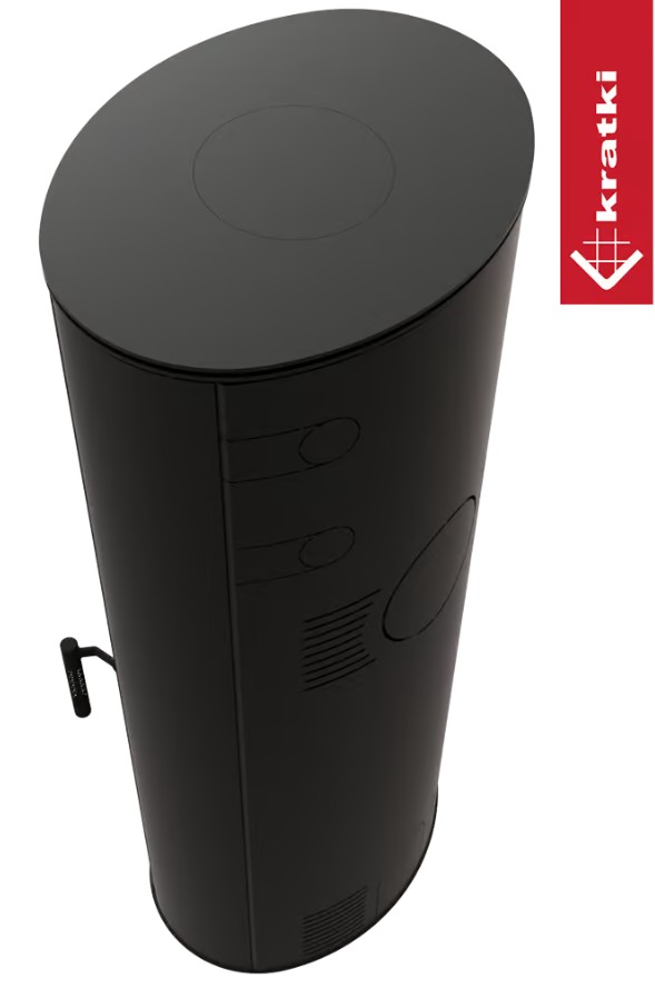 Piec stalowy ROLLO/W Ø 150 7 kW akumulacja betonowa - obrazek 4