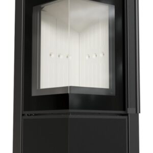 Piec stalowy KRATKI TORA/S 8 kW Ø 150 spiek Nero Assoluto