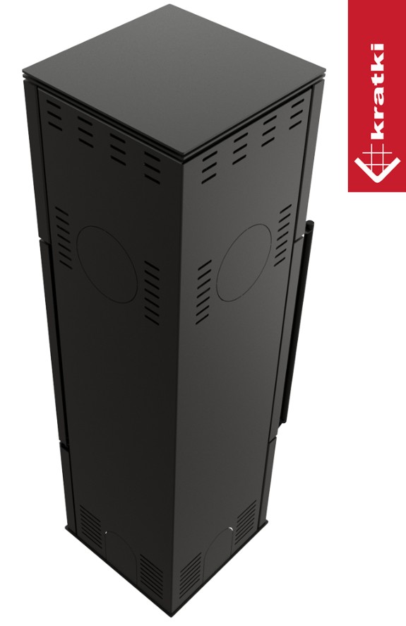 Piec stalowy KRATKI REN/M prawy Ø 150 7 kW z domykaniem - obrazek 4