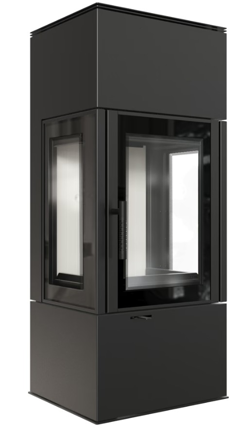 Piec kominkowy KRATKI THOR VIEW Ø 150 8 kW
