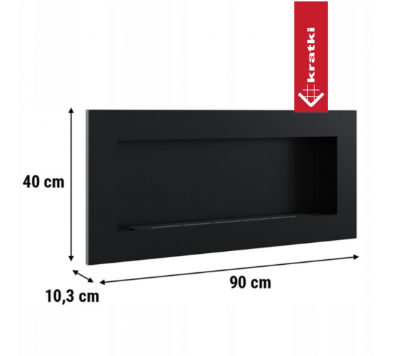 Biokominek wiszący delta 2 slim TÜV zestaw - obrazek 3