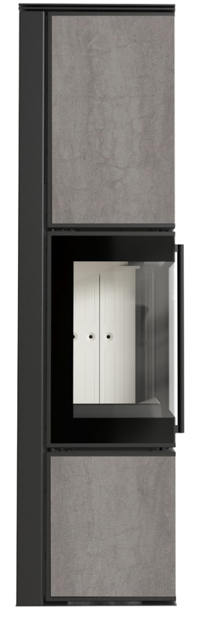 Piec stalowy KRATKI TORA/L 8 kW Ø 150 spiek NATURALI PIETRA DI SAVOIA GRIGIA BOCCIARDATA - obrazek 2