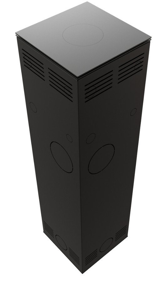 Piec stalowy KRATKI TORA/L 8 kW Ø 150 spiek NATURALI PIETRA DI SAVOIA GRIGIA BOCCIARDATA - obrazek 3