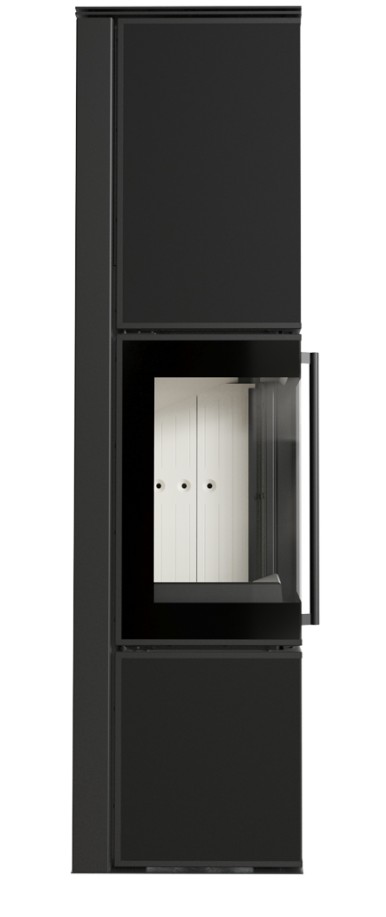 Piec stalowy KRATKI TORA/L 8 kW Ø 150 spiek Nero Assoluto - obrazek 2