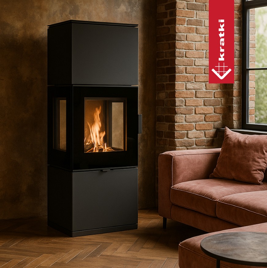 PIEC STALOWY KOZA INGA 8 kW Ø 150 z domykaniem w standardzie - obrazek 2