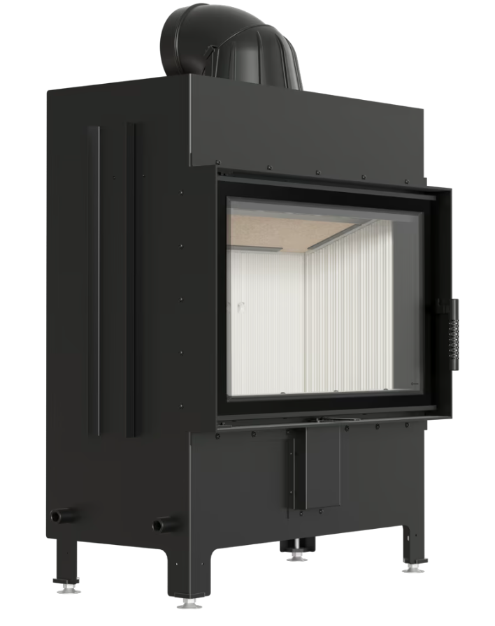 Kominek powietrzny stalowy KRATKI LUCY 14 kW Ø 200