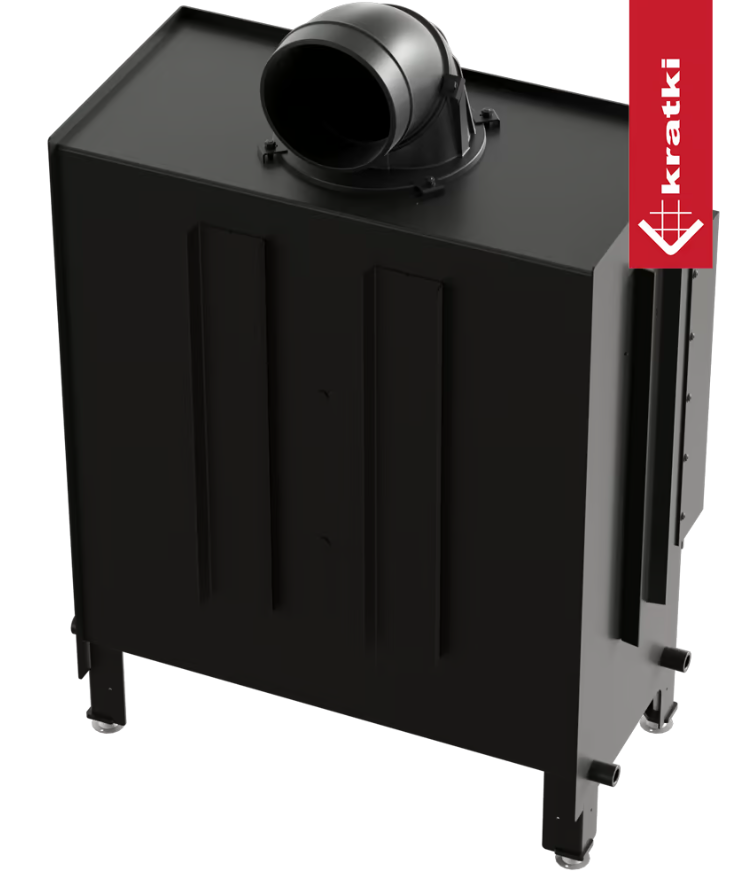 Kominek powietrzny stalowy KRATKI LUCY 14 kW Ø 200 - obrazek 4