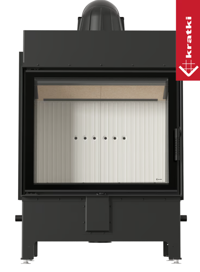 Kominek powietrzny stalowy KRATKI LUCY 15 kW Ø 200