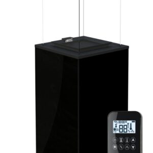Ogrzewacz tarasowy Patio Mini panel szklany czarny sterowanie automatyczne 8,2 kW