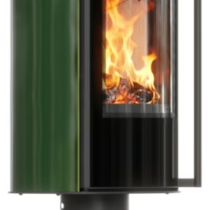 Piec wolnostojący na nodze ERIK/N 5,5 kW Ø 150 kafel zielony